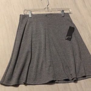 Small new with tag A line gray skirt knee length